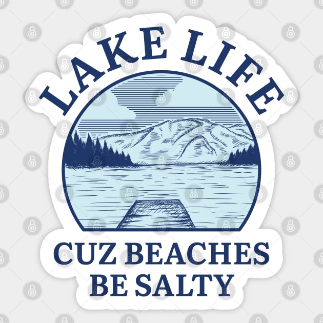 Lake Life Sticker by LuckyFoxDesigns